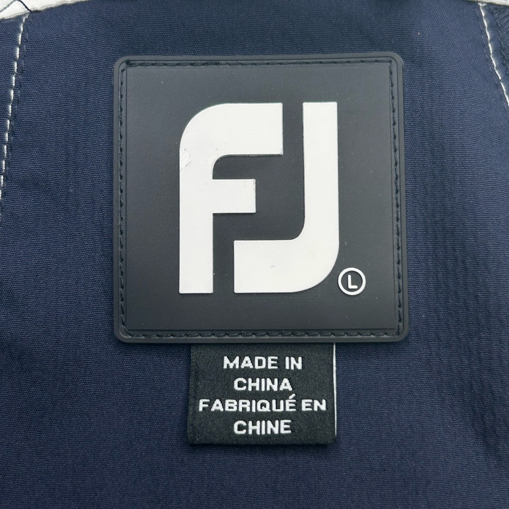 Footjoy 1/2 Zip Golf Pullover Windbreaker Jacket Size Large Dubs Dread GC KC - Picture 13 of 14